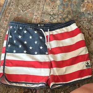 American Flag Swim Shorts